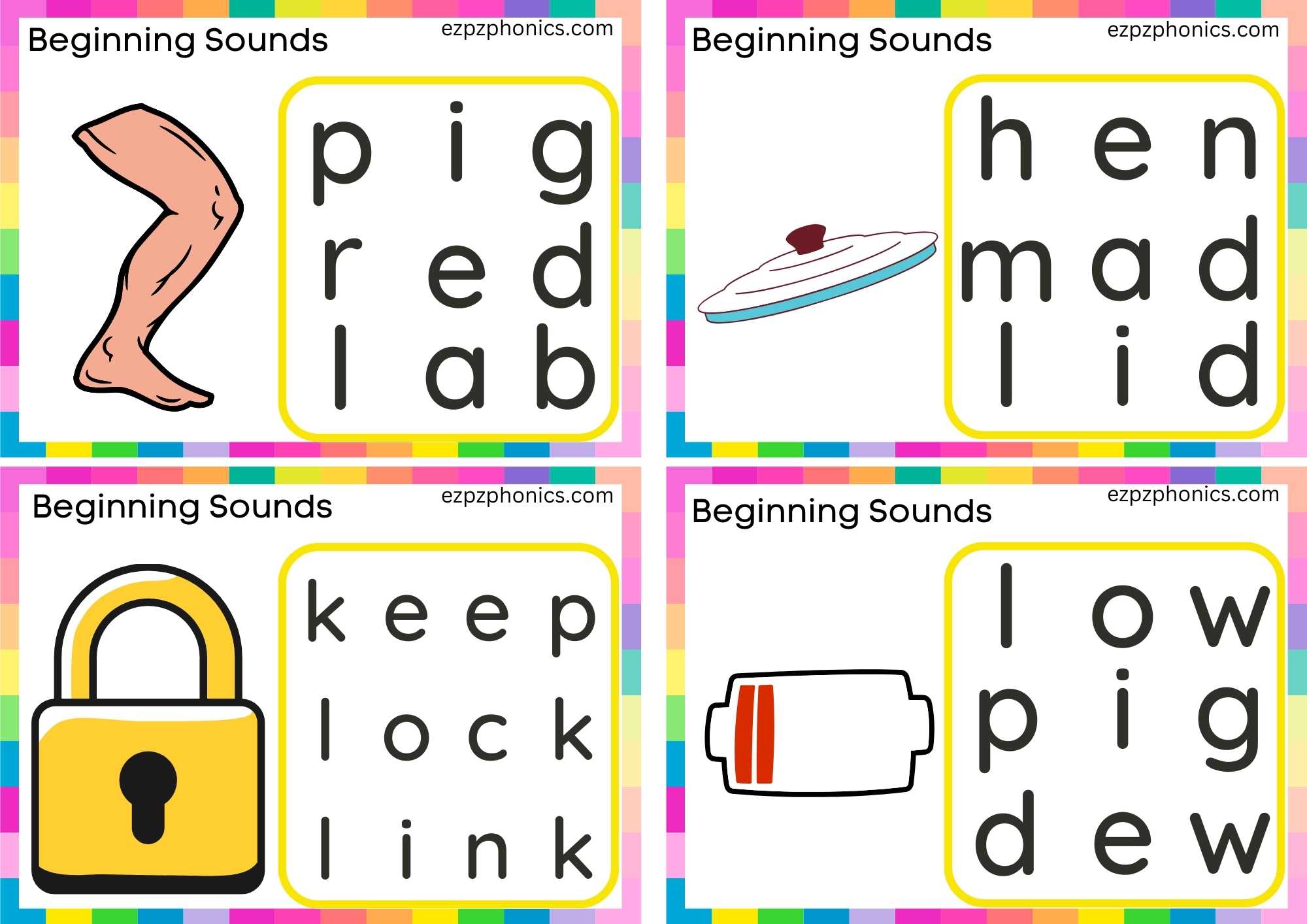 Letter L Word Search Group 2